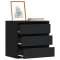 Gossi dulap colt cu sertare negru 60x41x58 cm lemn prelucrat