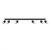 Lustră De Tavan Nero Negru/Crom Oțel 6 Becuri Tub Modern De Interior