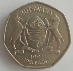 Republica Botswana - 1 Pula 1991 foto