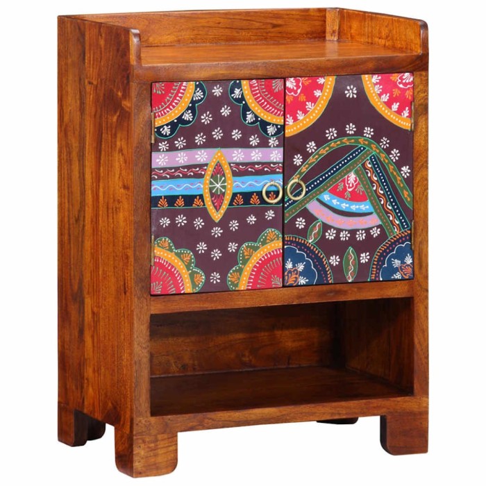 vidaXL Dulap pentru pantofi Maro 55 x 35 x 75 cm Lemn masiv de acacia