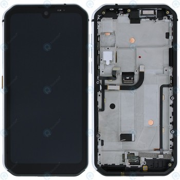 Capacul frontal al modulului de afișare Blackview BV9900 Pro + LCD + digitizer negru/argintiu foto