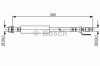 Conducta / cablu frana FORD TRANSIT platou / sasiu (2013 - 2016) BOSCH 1 987 481 703
