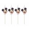 Set 4 paie de baut cu medalion, model Mickey Mouse