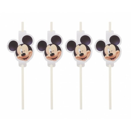 Set 4 paie de baut cu medalion, model Mickey Mouse