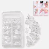 Set Forme Reutilizabile Almond pentru Acrygel &amp; 5 Clipsuri - 100buc