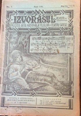 Izvorasul - revista de muzica, arta nationala, folklor si teatru satesc - nr. 3, martie 1935 foto
