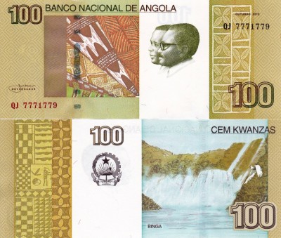 ANGOLA 100 kwanzas 2012 UNC!!! foto