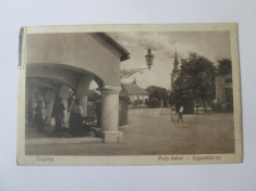 Carte postala circulata 1928 Lipova/Piata Unirii 1925 foto