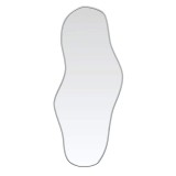 Cumpara ieftin Oglinda de perete, argintiu, 80x35 cm