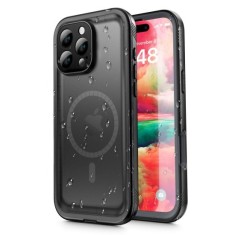 Husa pentru iPhone 16 Pro - ShellBox Waterproof IP68 Case - Black foto