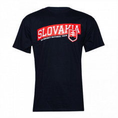 Echipa națională de hochei tricou de bărbați Slovakia stripe - XL