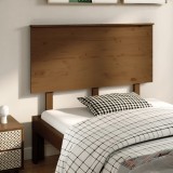 Cumpara ieftin Tăblie de pat, maro miere, 124x6x82,5 cm, lemn masiv de pin