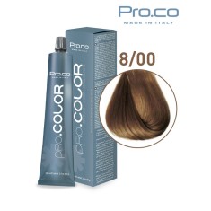 Vopsea de par profesional PRO.COLOR 100 ml - Pro.Co - 8/00 BLOND DESCHIS INTENS