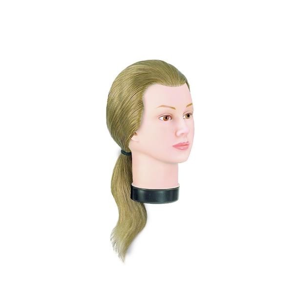 Manechin professional cu par 100 % natural Bergmann Teeny blond pentru tuns, vopsit, decolorare Cod 091013