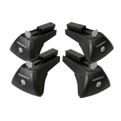 Evos IA (In-Rail Alu) kit de 4 picioare pentru bare de aluminiu Silenzio Alumia Helio Garage AutoRide foto