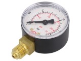 Manometru PNEUMAT 107-KD, 16bar, 50mm, Conexiune Inferioara G1/4, Clasa 1,6, Plastic