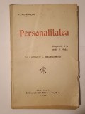 F. Aderca - Personalitatea (cu o prefață de C. Rădulescu-Motru) (1922)
