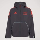 Audi F1 geacă de bărbați cu glugă Mechanics Rain grey F1 Team 2026 - M