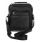 Geantă Crossbody Bărbați, Model Exclusivo, Negru, Material Piele Artificială, Dimensiuni 20x8x25 cm