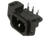 Conector Alimentare AC Schurter GSP1.8103.1, 10A 250V, Montare Panou/PCB, Tip C14