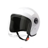 Casca moto/scuter unisex, cu vizor, marime universala 56-62cm, alba, FIXATO
