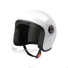 Casca moto/scuter unisex, cu vizor, marime universala 56-62cm, alba, FIXATO