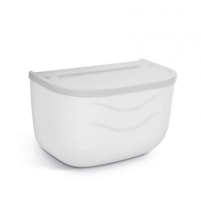 Bewello - Suport pentru h&amp;acirc;rtie igienică - alb - 210 x 135 x 135 mm - BW3002 foto