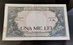 Bancnota Romania 1000 Una Mie Lei 20 Martie 1945 foto