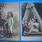 HOPCT 1793 COPII--ROMANTICA-FRANTA-LOT 2 CARTI POSTALE VECHI-CIRCULATE