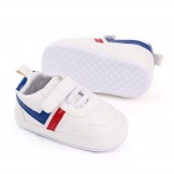 Adidasi albi cu sireturi din elastic (Marime Disponibila: 6-9 luni (Marimea 19