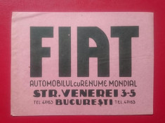 Bucuresti reclama Fiat 12x9 cm foto