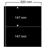 Folii negre, Compact A4, cu 2 buzunare de 147 x 220 mm