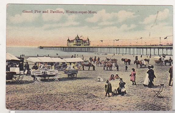 bnk cp Anglia - Weston-super-Mare - Grand Pier and Pavilion - necirculata interbelica