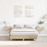 VidaXL Cadru pat fără saltea Stejar Sonoma 120x200 cm Lemn prelucrat
