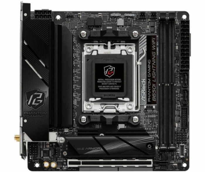 Placa de baza Lightning WiFi - AM5 mITX HDMI- DDR5 &quot;90-MXBMP0-A0UAYZ&quot;
