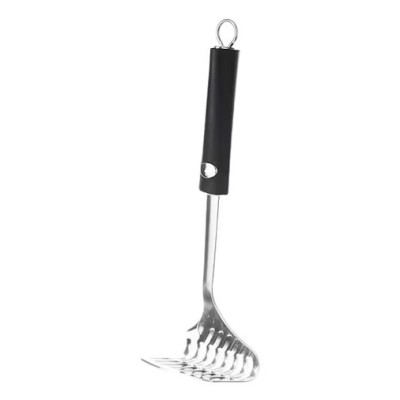 Zdrobitor pentru cartofi Ghidini, lungime totala 27.5 cm, otel inoxidabil, argintiu, negru foto