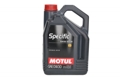 Engine oil SPECIFIC (5L) 0W30 (DPF. SCR); ACEA C3; VW 504.00; VW 507.00 foto