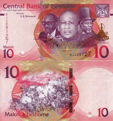 LESOTHO 10 maloti 2021 UNC!!! foto