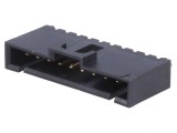 Soclu cablu-placă 2,54mm 10 PIN THT aurit drept