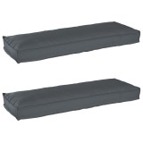 Gossi perne pentru palet pentru banca 2 buc antracit 120x40x8 cm material oxford