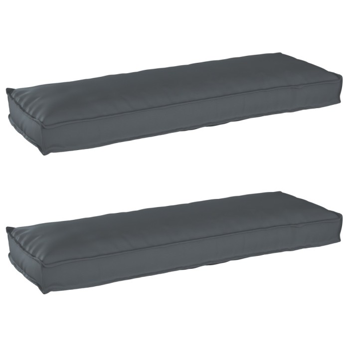 Set de perne pentru palet 2 pcs Antracit 120 x 40 x 8 cm