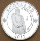 Scotia 1 ryal 2017 UNC William Wallace 40mm