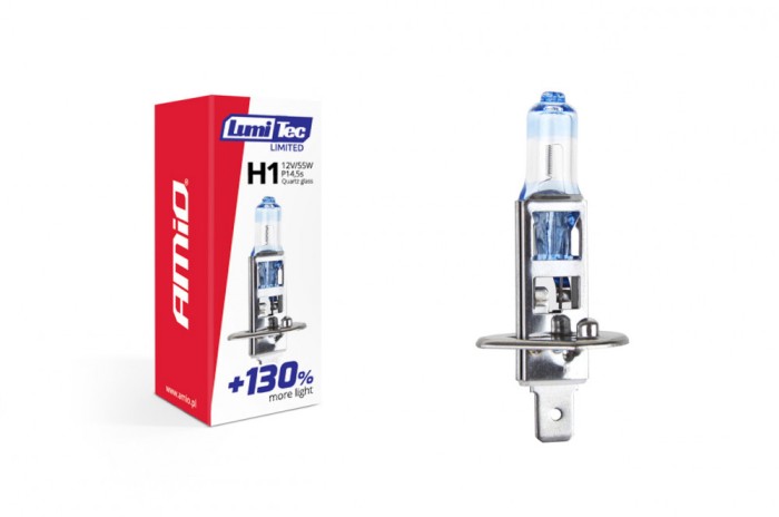 Bec halogen H1 12V 55W LumiTec LIMITED + 130%