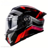 Cumpara ieftin Casca Moto Flip UP Remo Helmets, Ochelari Soare Integrati, Ventilatie Dinamica, Captuseala Detasabila, Design Ergonomic, Model Rosu-Negru, Marimea XL,