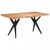 VidaXL Masă de bucătărie, 160x80x76 cm, lemn masiv de acacia