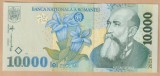 (2) BANCNOTA ROMANIA - 10.000 LEI 1999 (2001), PORTRET NICOLAE IORGA, STARE AUNC/UNC