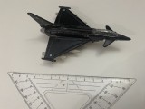 Macheta MAISTO: avion EF-2000 Eurofighter Black