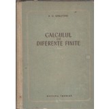 Calculul cu diferente finite - A. O. Ghelfond