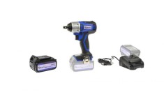 Pistol de impact cu acumulator, 400 Nm, 1/2 &amp;quot;, Geko + acumulator de 18V 4.0 Ah Li-ion + incarcator foto