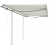 Gossi copertina retractabila automat cu stalpi, crem, 3x2,5 m
